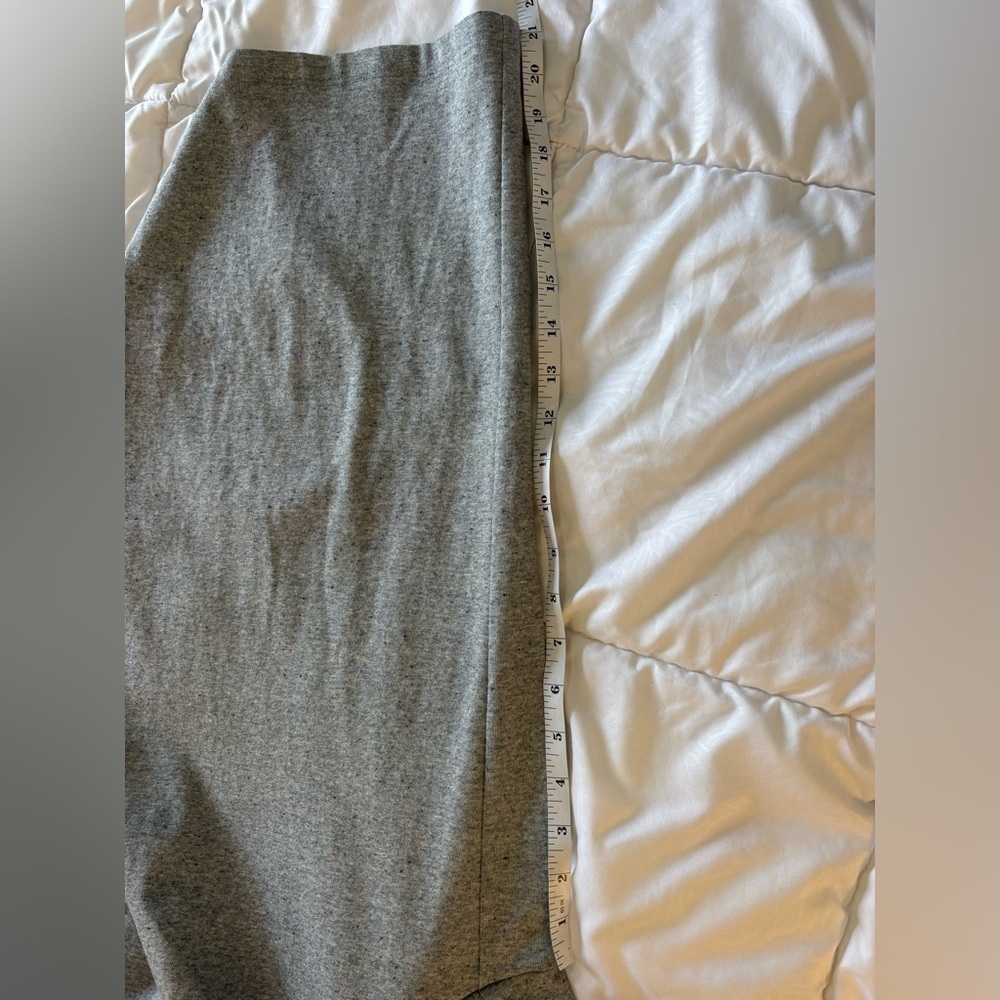 Eileen Fisher | Moon Organic Cotton Speckled gray Knit Cropped Jumpsuit small - Picture 12 of 13